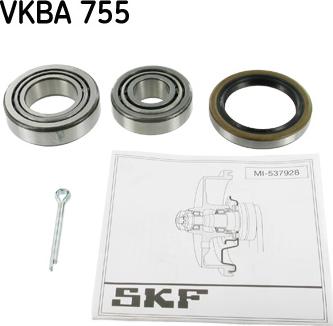 SKF VKBA 755 - Комплект колесен лагер vvparts.bg