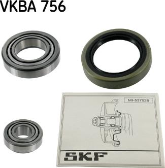 SKF VKBA 756 - Комплект колесен лагер vvparts.bg