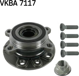 SKF VKBA 7117 - Комплект колесен лагер vvparts.bg