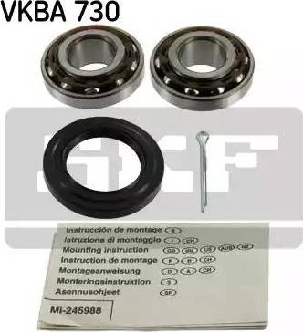 SKF VKBA730 - Комплект колесен лагер vvparts.bg