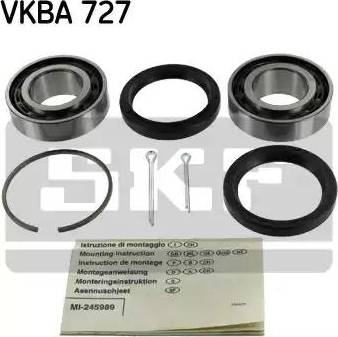 SKF VKBA 727 - Комплект колесен лагер vvparts.bg