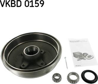 SKF VKBD 0159 - Спирачен барабан vvparts.bg