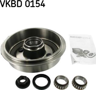 SKF VKBD 0154 - Спирачен барабан vvparts.bg