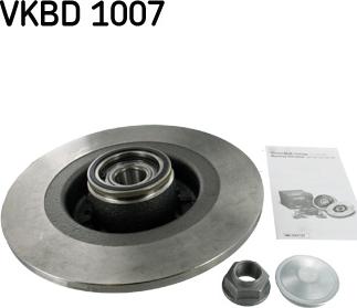 SKF VKBD 1007 - Спирачен диск vvparts.bg
