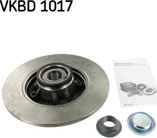 SKF VKBD 1017 - Спирачен диск vvparts.bg