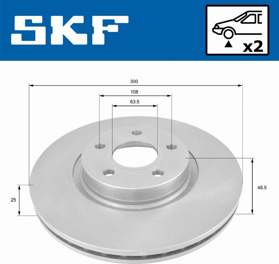 SKF VKBD 80053 V2 - Спирачен диск vvparts.bg