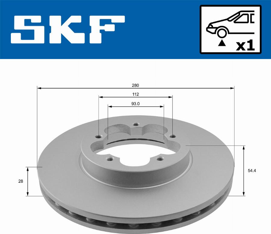 SKF VKBD 80066 V1 - Спирачен диск vvparts.bg