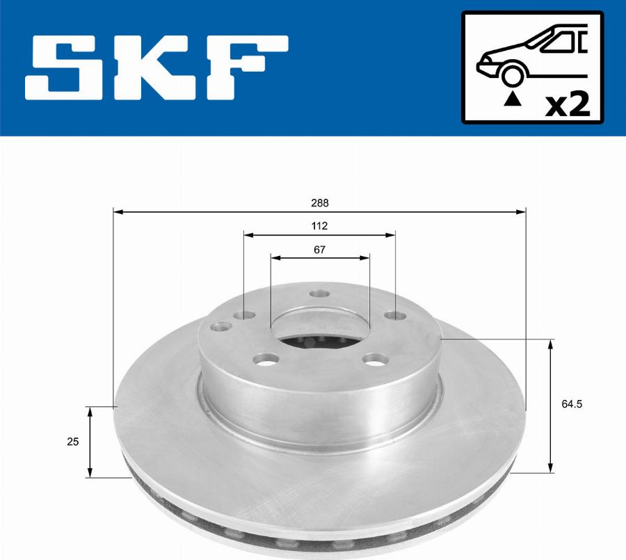 SKF VKBD 80143 V2 - Спирачен диск vvparts.bg