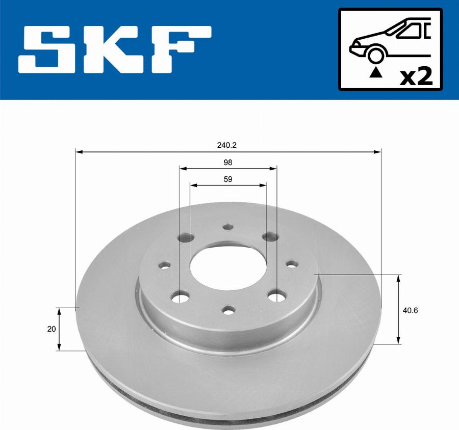 SKF VKBD 80175 V2 - Спирачен диск vvparts.bg