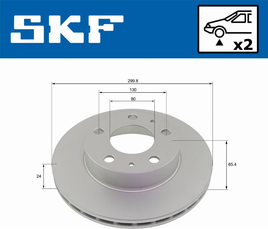 SKF VKBD 80177 V2 - Спирачен диск vvparts.bg