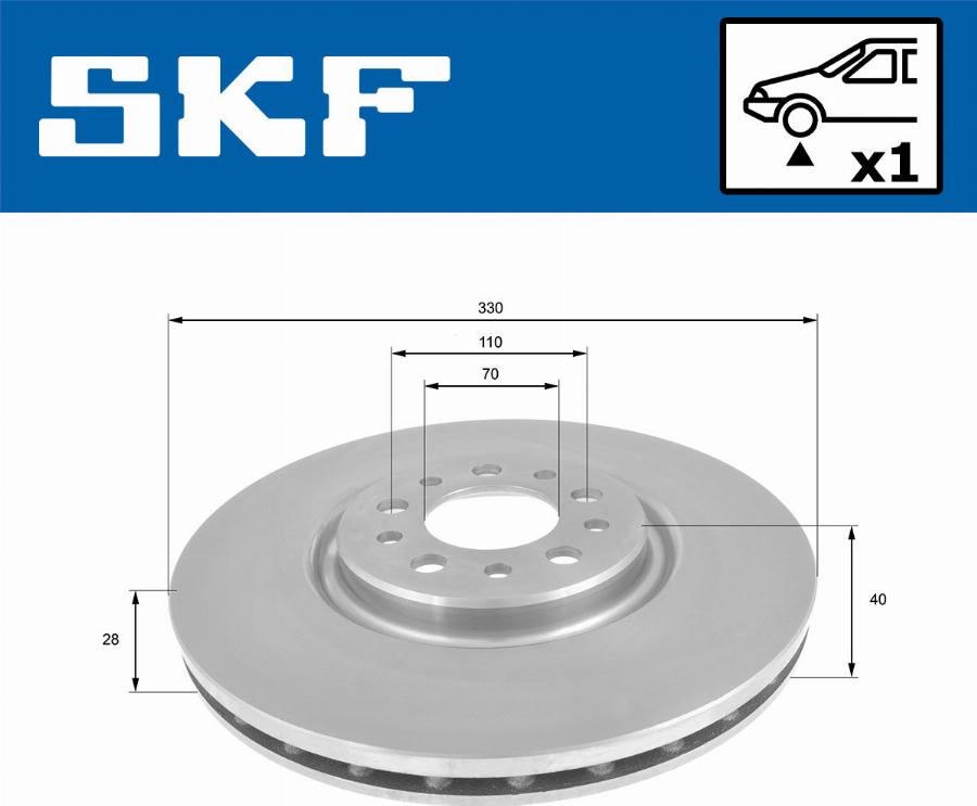 SKF VKBD 80294 V1 - Спирачен диск vvparts.bg