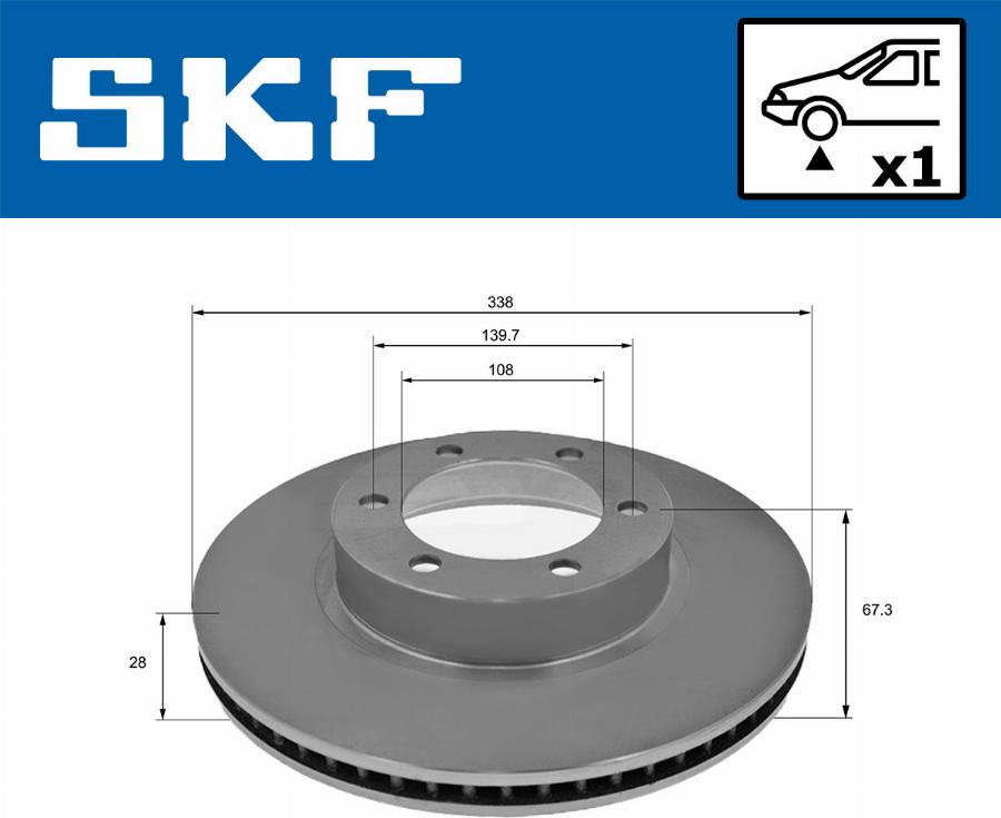 SKF VKBD 80259 V1 - Спирачен диск vvparts.bg