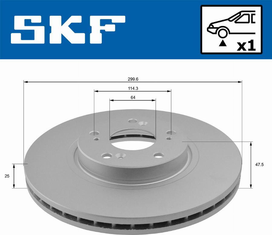 SKF VKBD 80267 V1 - Спирачен диск vvparts.bg