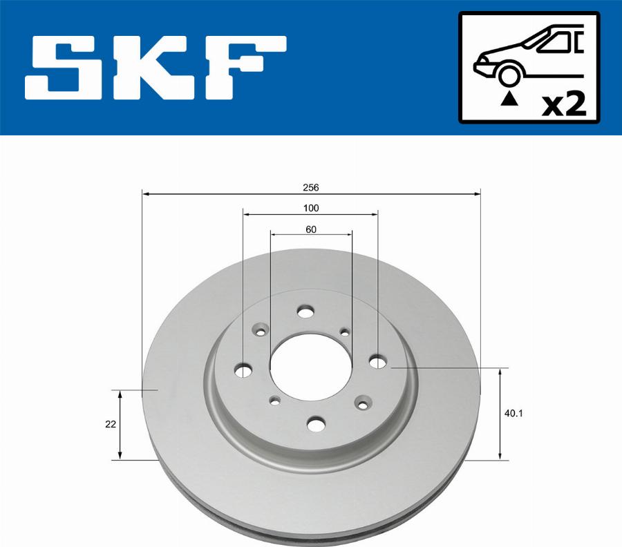 SKF VKBD 80228 V2 - Спирачен диск vvparts.bg