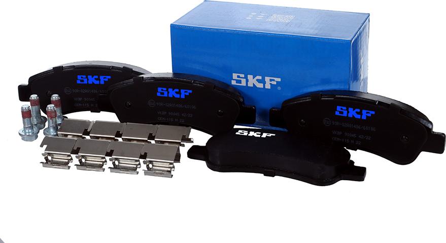 SKF VKBP 90045 - Комплект спирачно феродо, дискови спирачки vvparts.bg