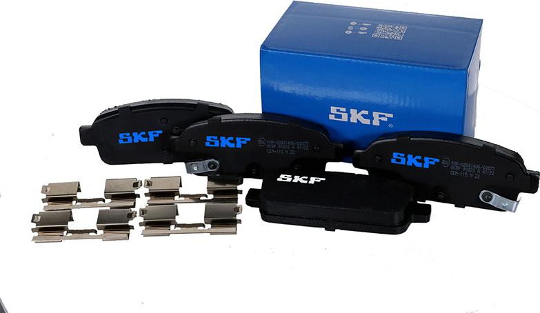 SKF VKBP 90033 A - Комплект спирачно феродо, дискови спирачки vvparts.bg