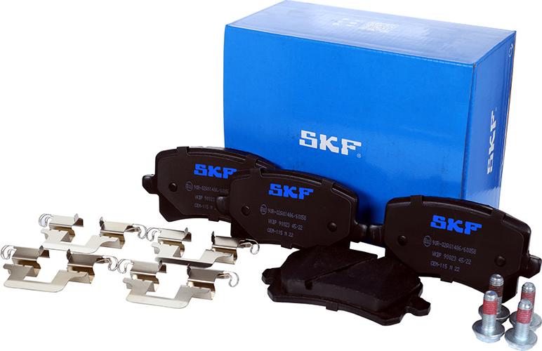 SKF VKBP 90023 - Комплект спирачно феродо, дискови спирачки vvparts.bg