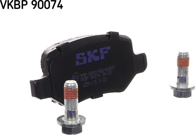 SKF VKBP 90074 - Комплект спирачно феродо, дискови спирачки vvparts.bg