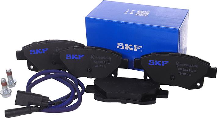 SKF VKBP 90077 E - Комплект спирачно феродо, дискови спирачки vvparts.bg