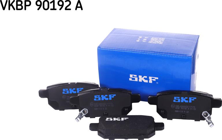 SKF VKBP 90192 A - Комплект спирачно феродо, дискови спирачки vvparts.bg