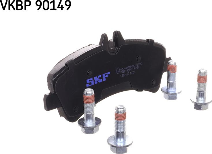 SKF VKBP 90149 - Комплект спирачно феродо, дискови спирачки vvparts.bg