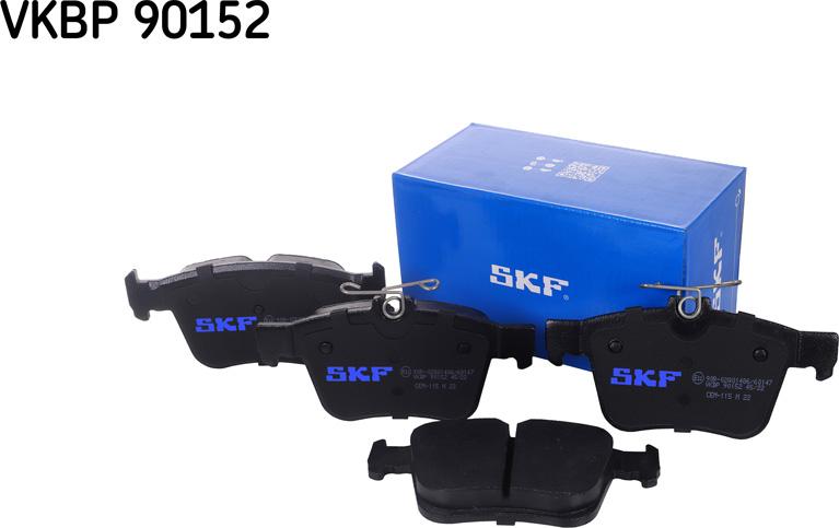 SKF VKBP 90152 - Комплект спирачно феродо, дискови спирачки vvparts.bg