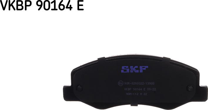 SKF VKBP 90164 E - Комплект спирачно феродо, дискови спирачки vvparts.bg