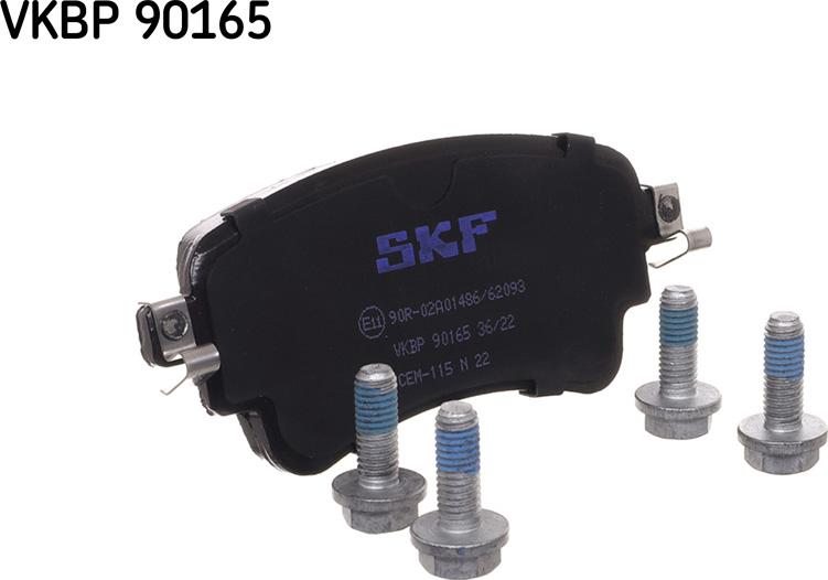 SKF VKBP 90165 - Комплект спирачно феродо, дискови спирачки vvparts.bg