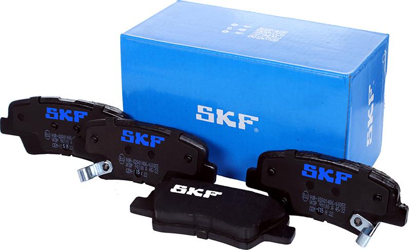 SKF VKBP 90100 A - Комплект спирачно феродо, дискови спирачки vvparts.bg