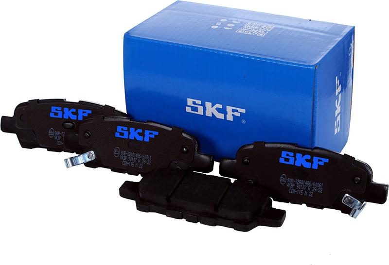 SKF VKBP 90107 A - Комплект спирачно феродо, дискови спирачки vvparts.bg