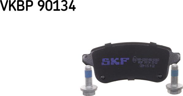 SKF VKBP 90134 - Комплект спирачно феродо, дискови спирачки vvparts.bg