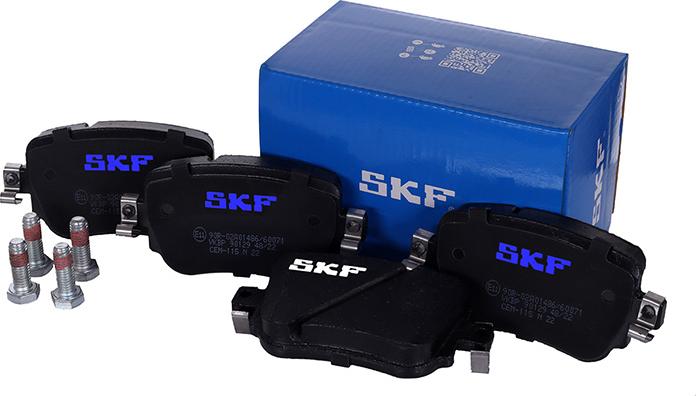 SKF VKBP 90129 - Комплект спирачно феродо, дискови спирачки vvparts.bg