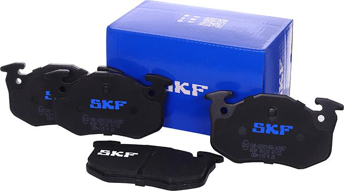 SKF VKBP 90120 - Комплект спирачно феродо, дискови спирачки vvparts.bg