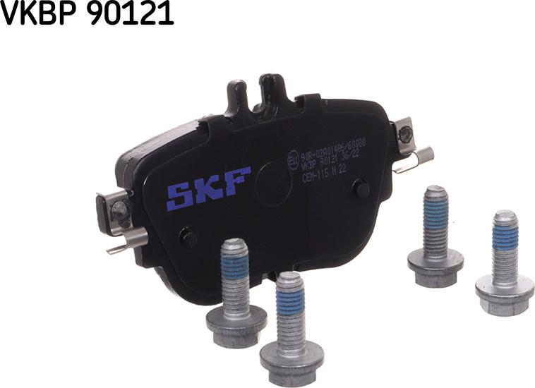 SKF VKBP 90121 - Комплект спирачно феродо, дискови спирачки vvparts.bg