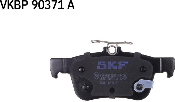 SKF VKBP 90371 A - Комплект спирачно феродо, дискови спирачки vvparts.bg