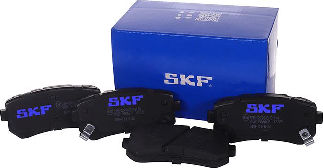 SKF VKBP 90265 A - Комплект спирачно феродо, дискови спирачки vvparts.bg