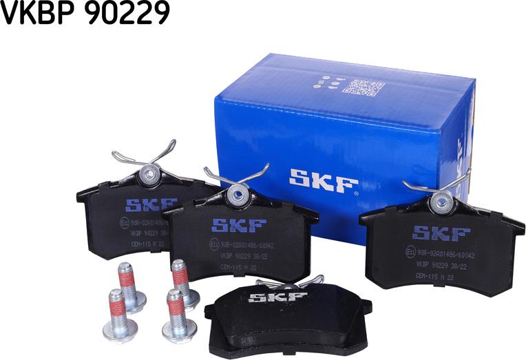 SKF VKBP 90229 - Комплект спирачно феродо, дискови спирачки vvparts.bg