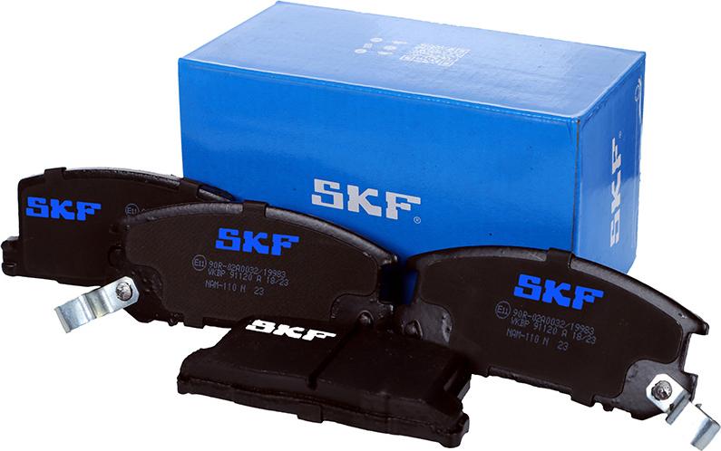 SKF VKBP 91120 A - Комплект спирачно феродо, дискови спирачки vvparts.bg