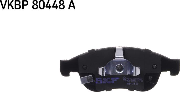 SKF VKBP 80448 A - Комплект спирачно феродо, дискови спирачки vvparts.bg