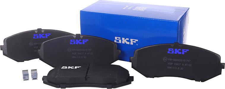 SKF VKBP 80417 A - Комплект спирачно феродо, дискови спирачки vvparts.bg