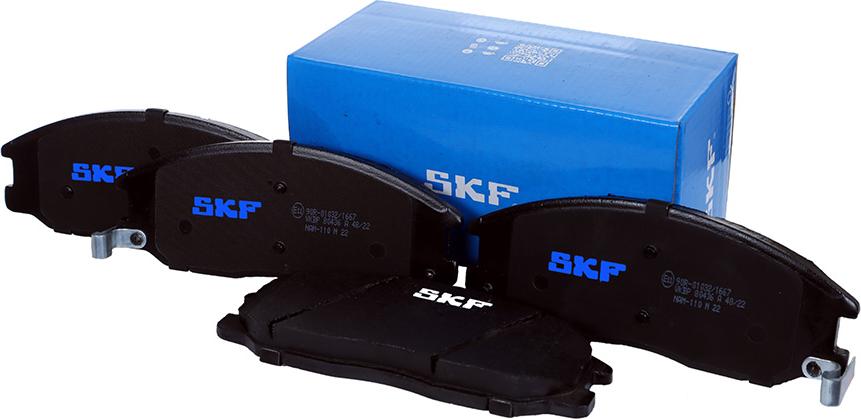 SKF VKBP 80436 A - Комплект спирачно феродо, дискови спирачки vvparts.bg