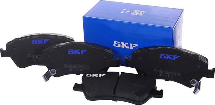 SKF VKBP 80437 A - Комплект спирачно феродо, дискови спирачки vvparts.bg