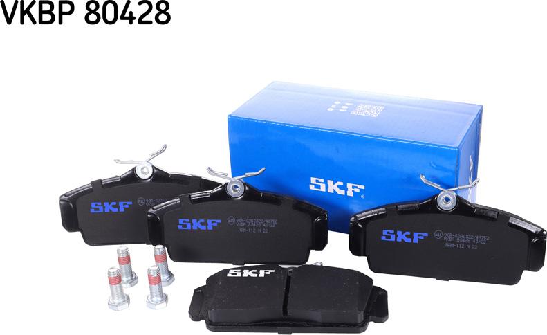 SKF VKBP 80428 - Комплект спирачно феродо, дискови спирачки vvparts.bg