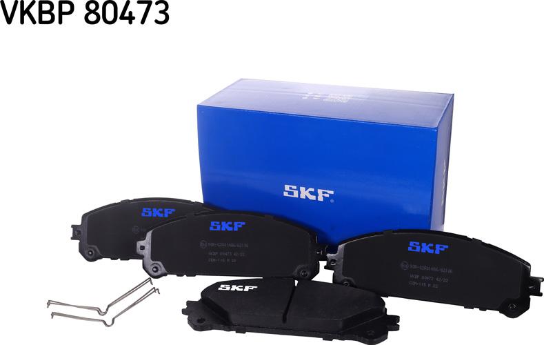 SKF VKBP 80473 - Комплект спирачно феродо, дискови спирачки vvparts.bg
