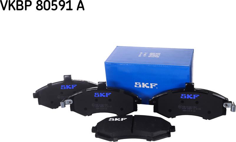 SKF VKBP 80591 A - Комплект спирачно феродо, дискови спирачки vvparts.bg