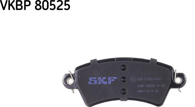 SKF VKBP 80525 - Комплект спирачно феродо, дискови спирачки vvparts.bg