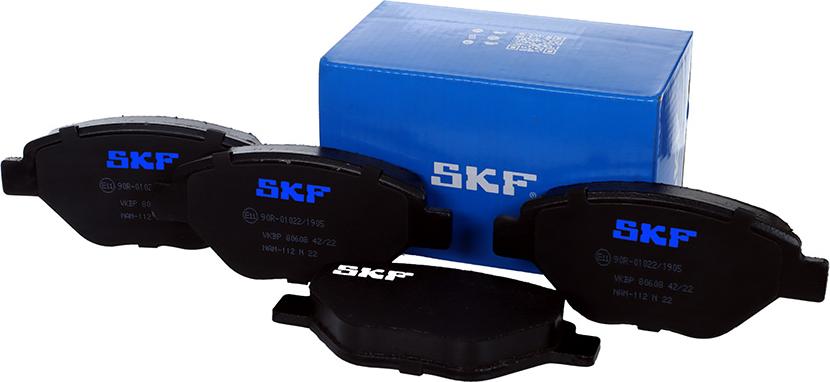 SKF VKBP 80608 - Комплект спирачно феродо, дискови спирачки vvparts.bg