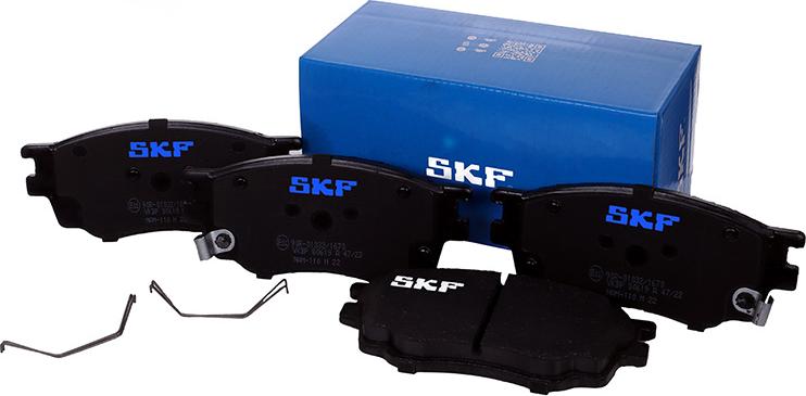 SKF VKBP 80619 A - Комплект спирачно феродо, дискови спирачки vvparts.bg