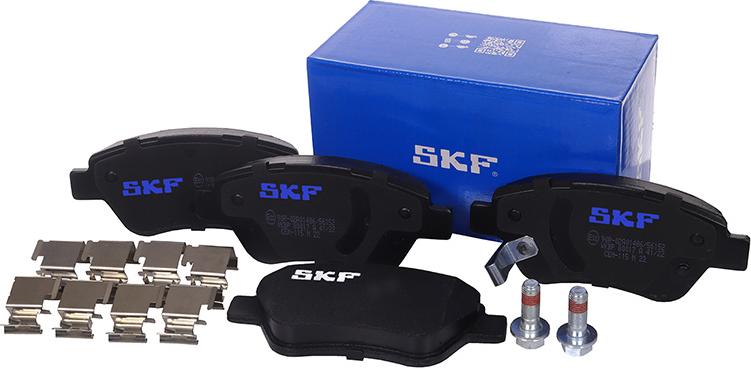 SKF VKBP 80017 A - Комплект спирачно феродо, дискови спирачки vvparts.bg