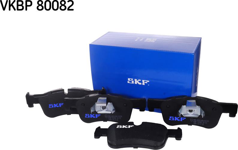 SKF VKBP 80082 - Комплект спирачно феродо, дискови спирачки vvparts.bg